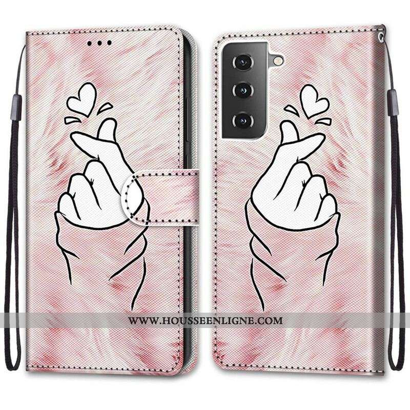 Housse Samsung Galaxy S21 5G Finger Heart