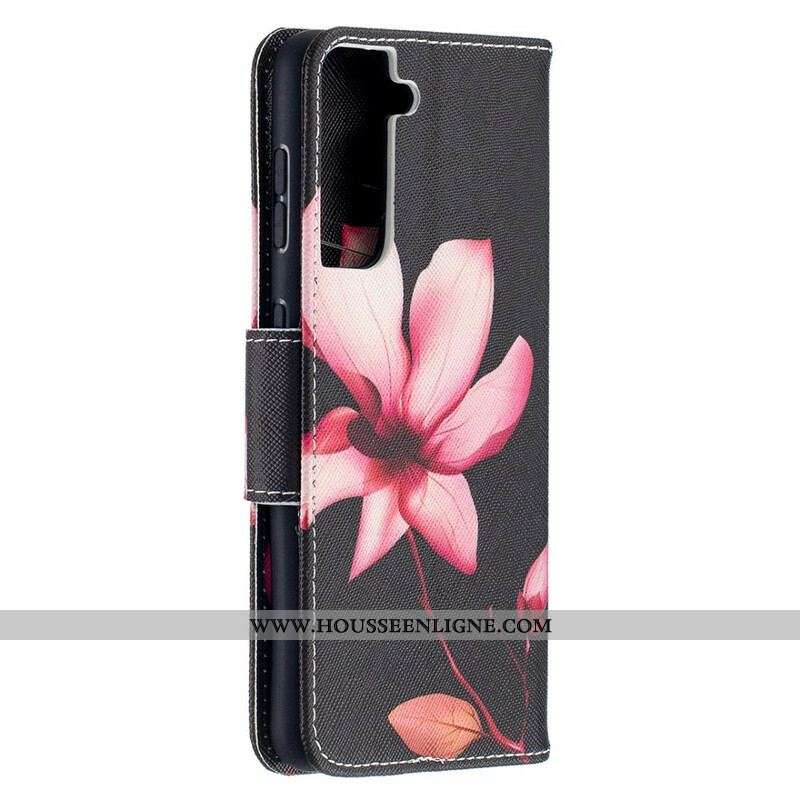 Housse Samsung Galaxy S21 5G Fleur Rose