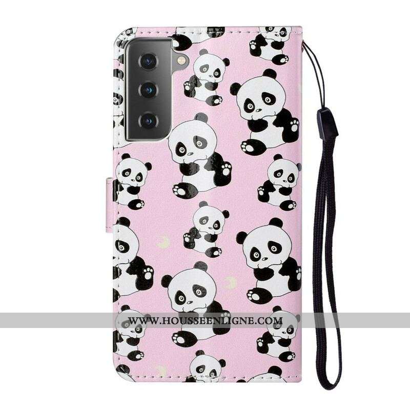 Housse Samsung Galaxy S21 5G Que des Pandas