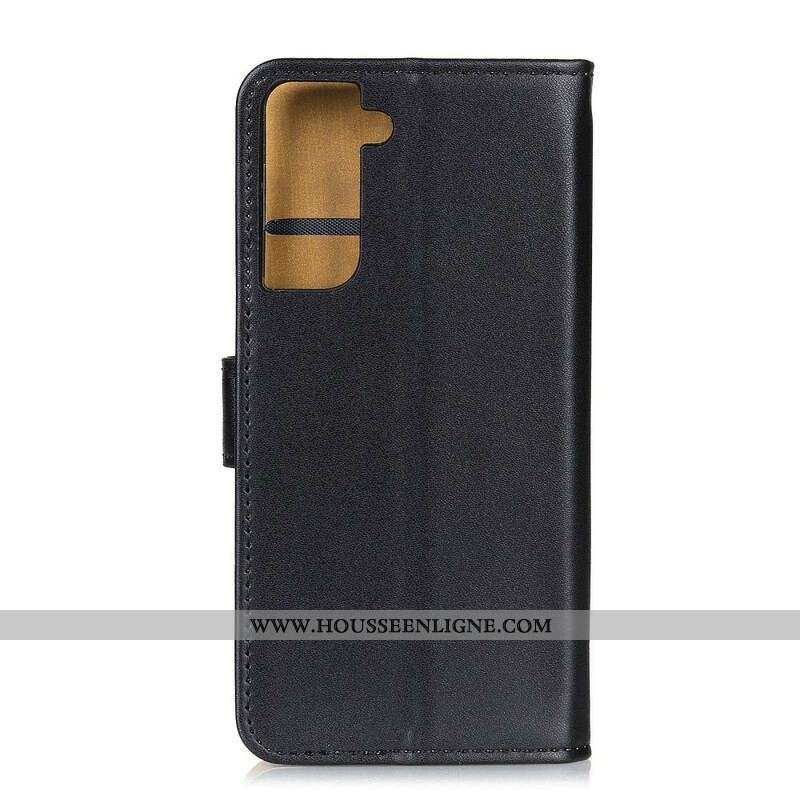 Housse Samsung Galaxy S21 5G Simili Cuir Simple