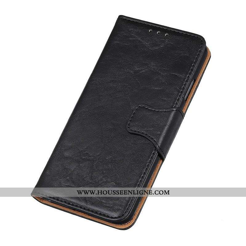 Housse Samsung Galaxy S21 FE Cuir Fendu Fermoir Réversible