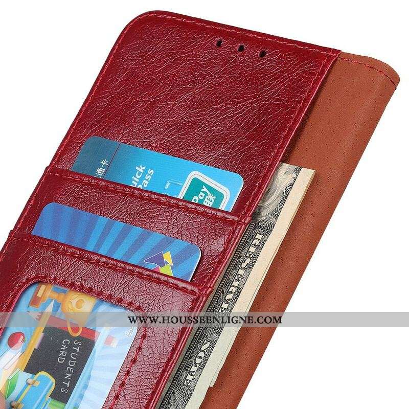 Housse Samsung Galaxy S21 FE Cuir Nappa Fendu