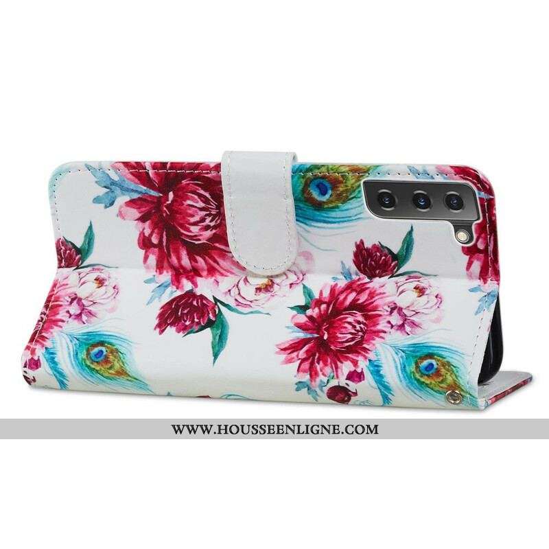 Housse Samsung Galaxy S21 FE Fleurs Intenses