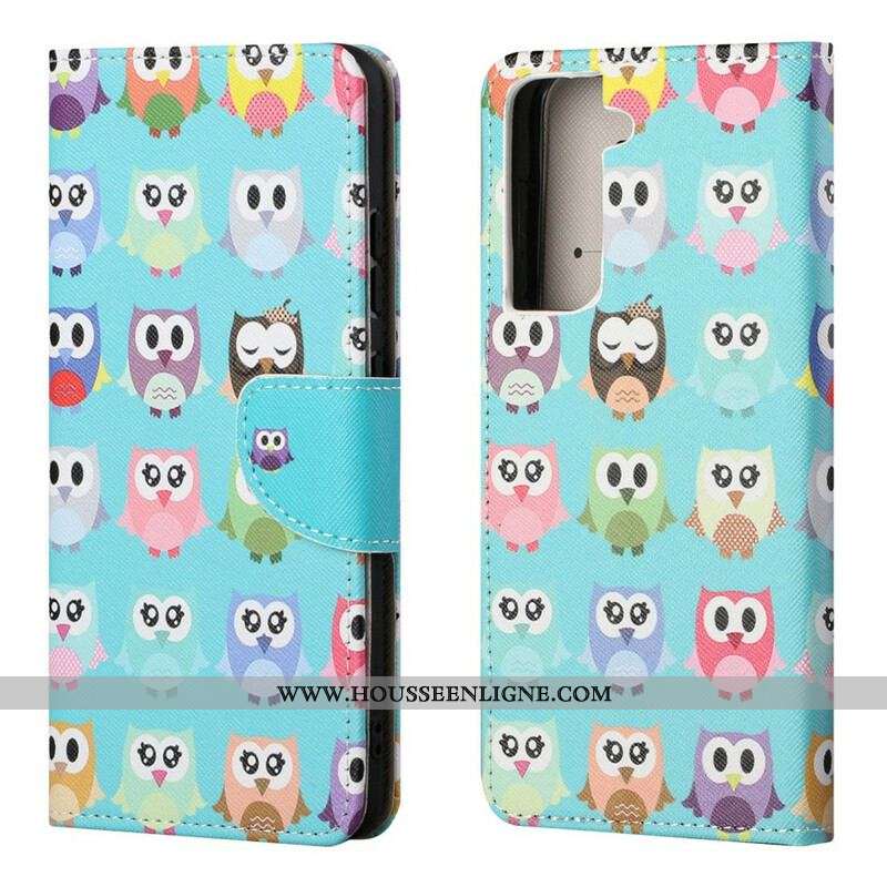 Housse Samsung Galaxy S21 FE Hiboux