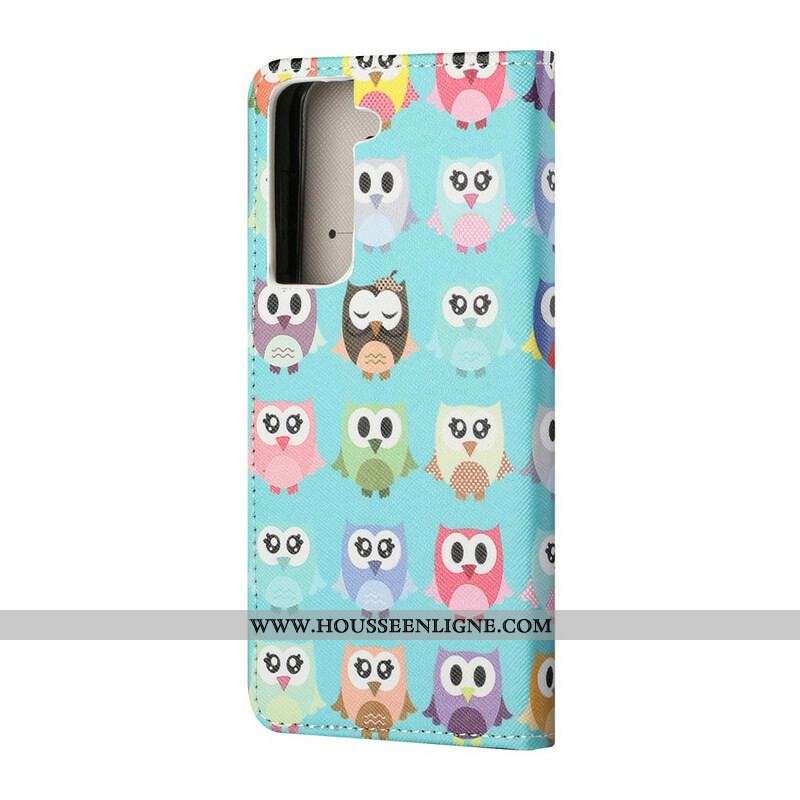 Housse Samsung Galaxy S21 FE Hiboux