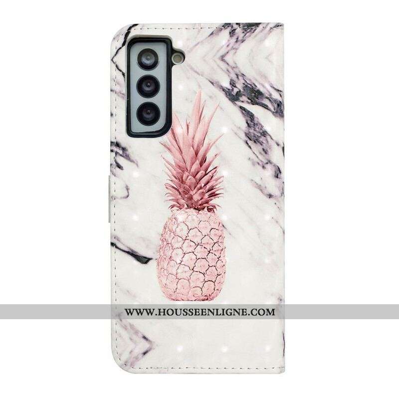 Housse Samsung Galaxy S21 FE Light Spot Ananas