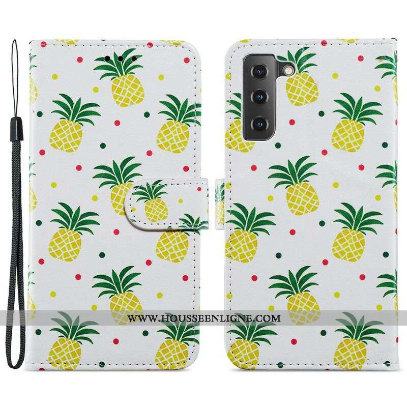 Housse Samsung Galaxy S21 FE Multiples Ananas