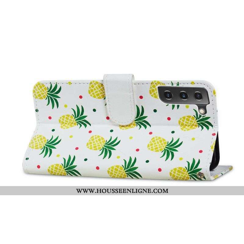 Housse Samsung Galaxy S21 FE Multiples Ananas