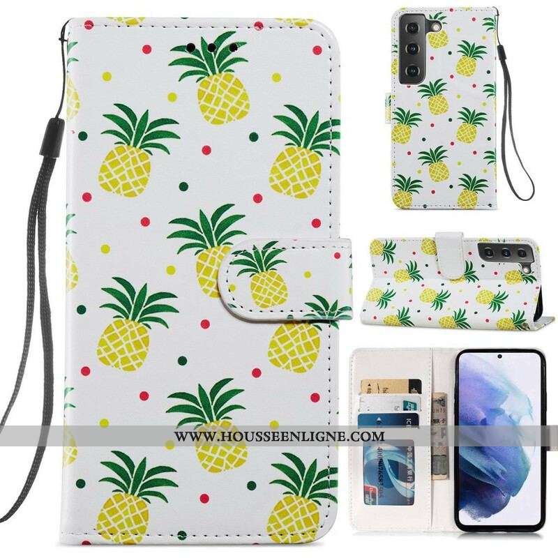 Housse Samsung Galaxy S21 FE Multiples Ananas