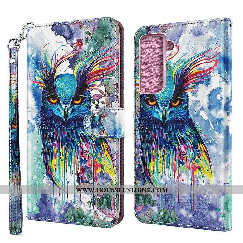 Housse Samsung Galaxy S21 FE Oiseau Aquarelle