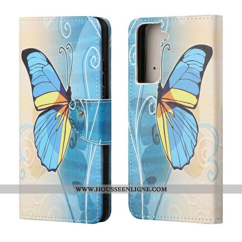 Housse Samsung Galaxy S21 FE  Papillons