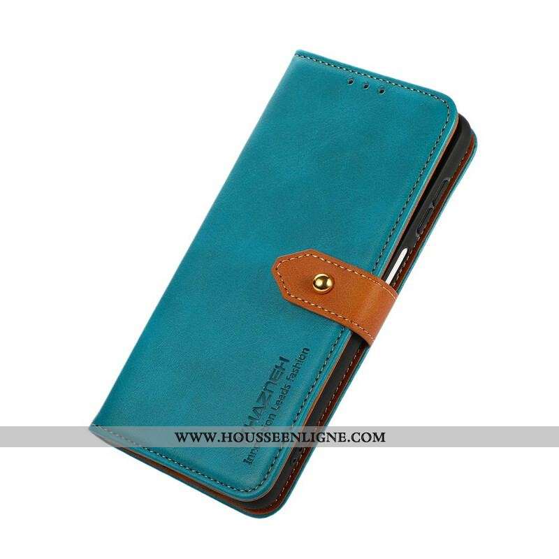 Housse Samsung Galaxy S21 FE Simili Cuir avec Sangle KHAZNEH