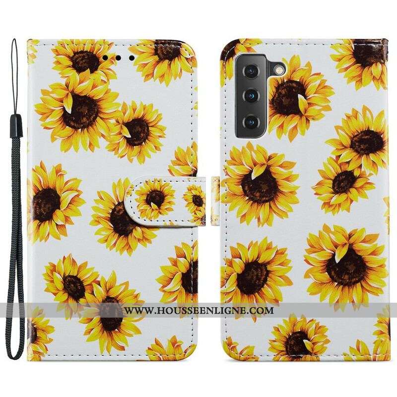 Housse Samsung Galaxy S21 FE Tournesols