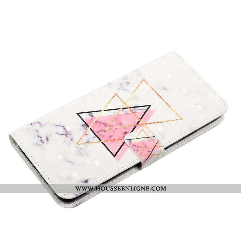 Housse Samsung Galaxy S21 FE Triangle en paillettes