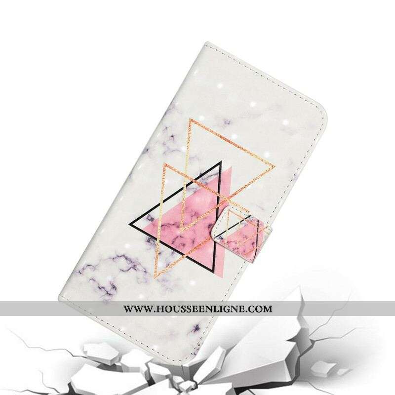 Housse Samsung Galaxy S21 FE Triangle en paillettes