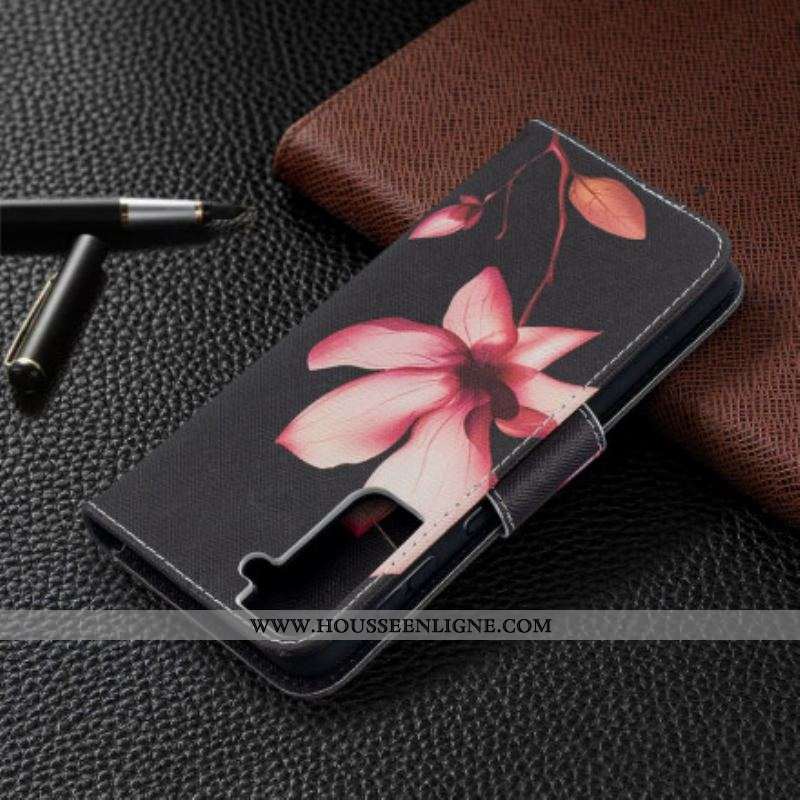 Housse Samsung Galaxy S21 Plus 5G Fleur Rose