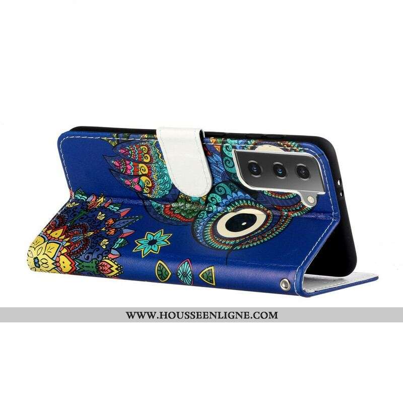 Housse Samsung Galaxy S21 Plus 5G Hibou en Mandala