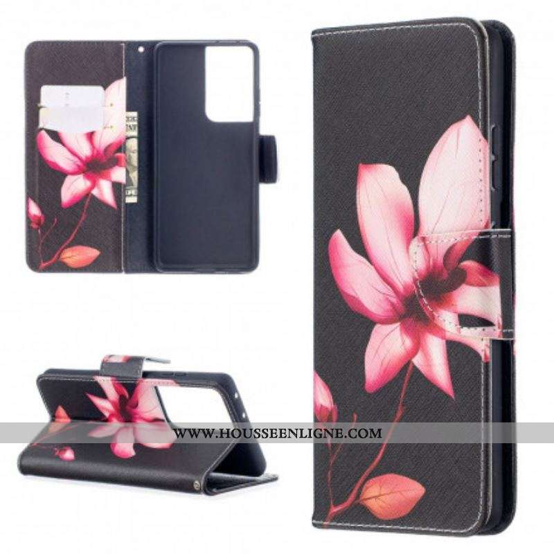 Housse Samsung Galaxy S21 Ultra 5G Fleur Rose