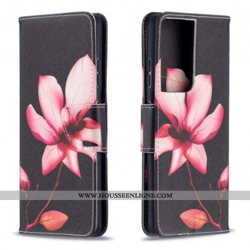 Housse Samsung Galaxy S21 Ultra 5G Fleur Rose