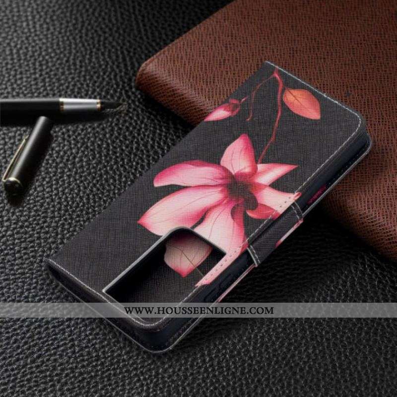 Housse Samsung Galaxy S21 Ultra 5G Fleur Rose