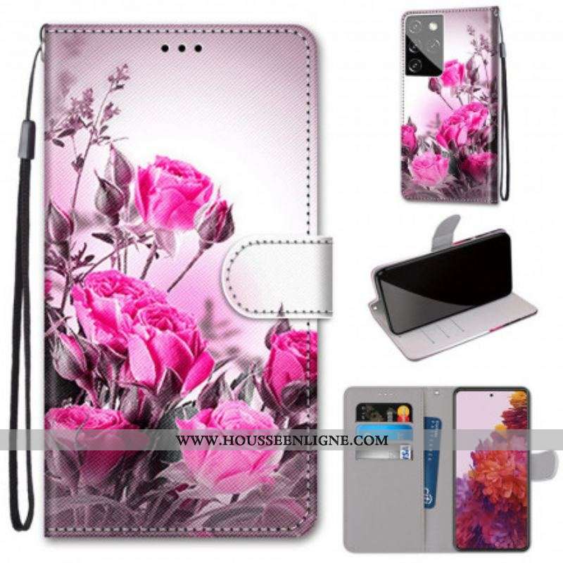 Housse Samsung Galaxy S21 Ultra 5G Fleurs Magiques