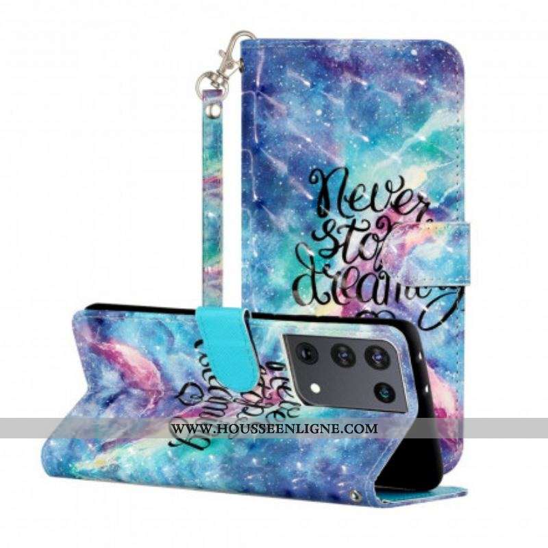 Housse Samsung Galaxy S21 Ultra 5G Never Stop Dreaming Light Spots