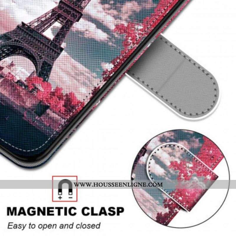 Housse Samsung Galaxy S21 Ultra 5G Paris en Fleurs