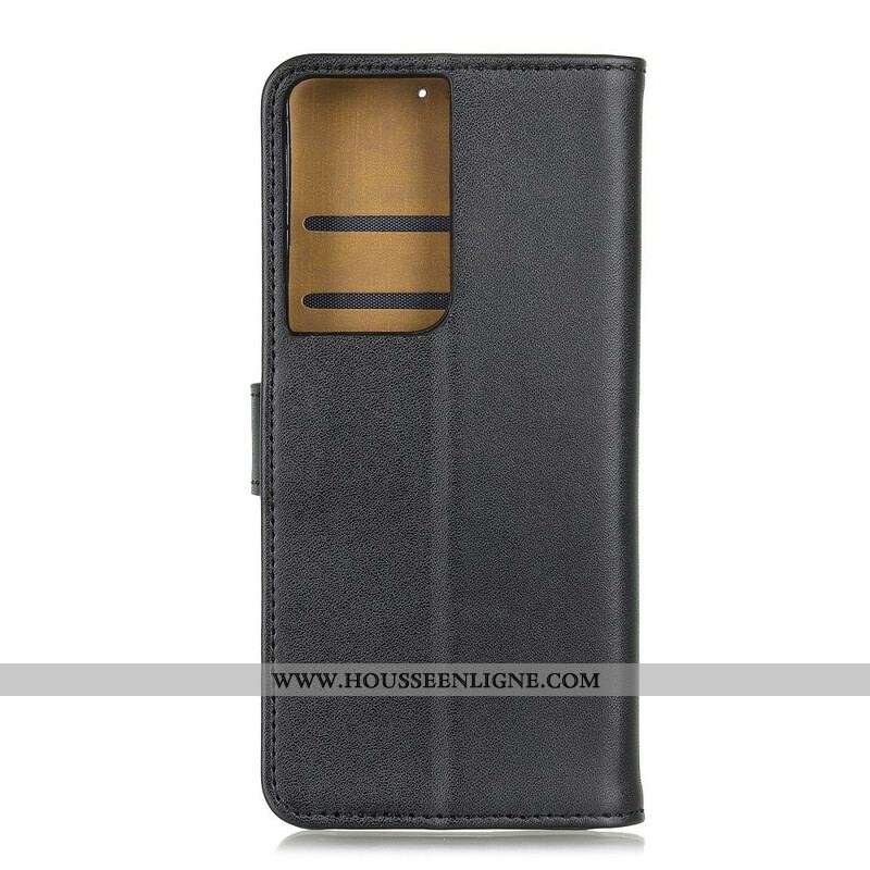 Housse Samsung Galaxy S21 Ultra 5G Simili Cuir Simple