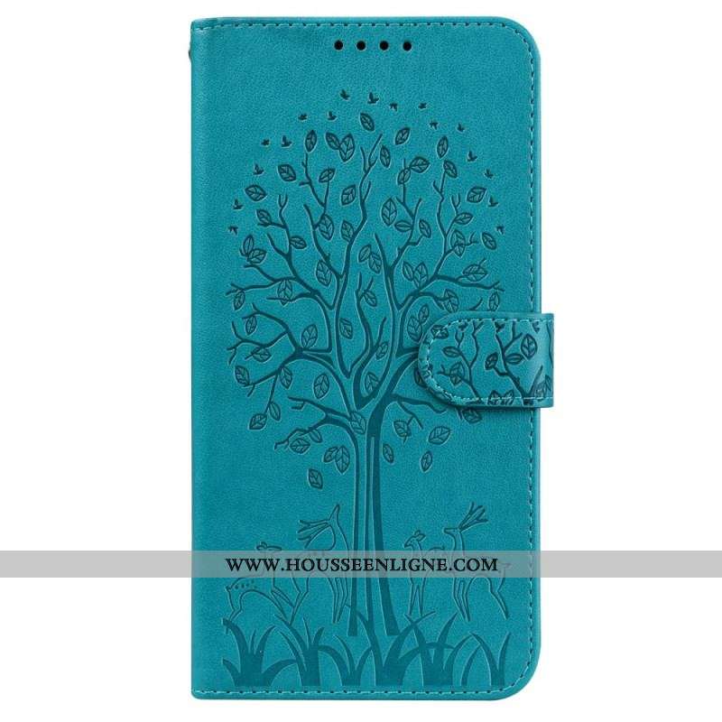 Housse Samsung Galaxy S22 5G Arbre et Cerfs