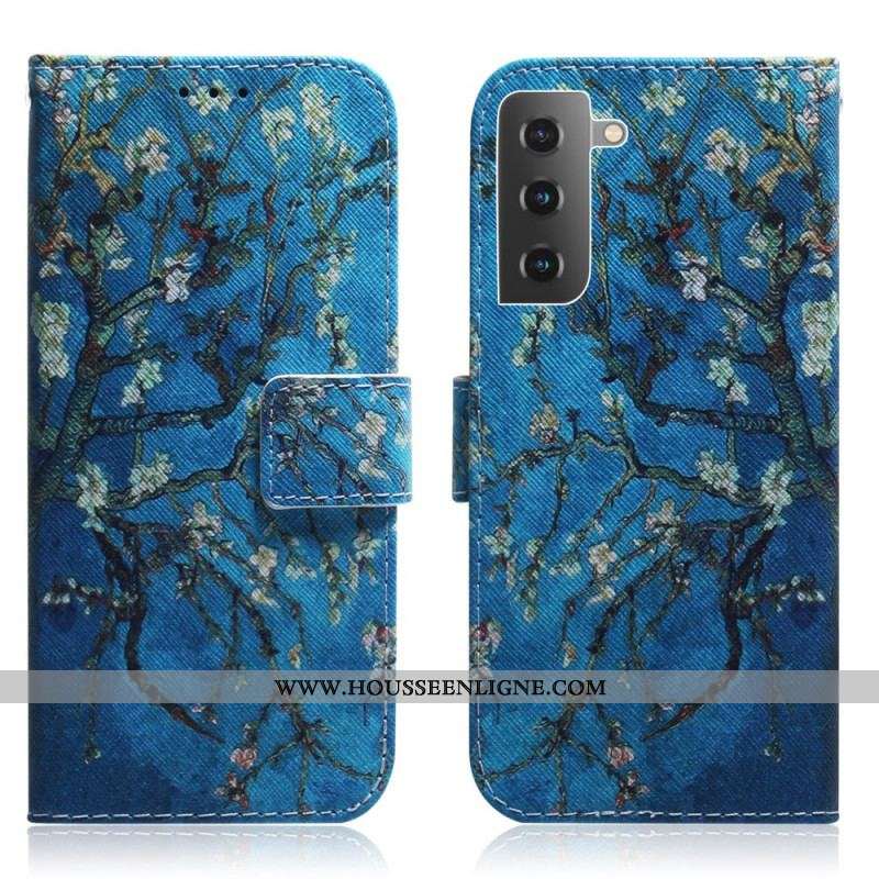 Housse Samsung Galaxy S22 5G Branche d'Arbre Fleuri