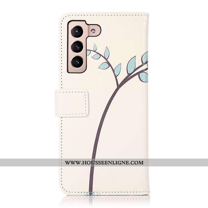 Housse Samsung Galaxy S22 5G Couple De Hiboux Sur l'Arbre