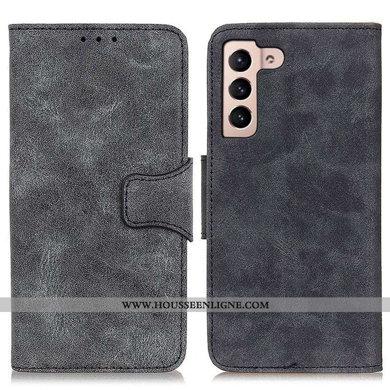 Housse Samsung Galaxy S22 5G Cuir Fendu Vintage