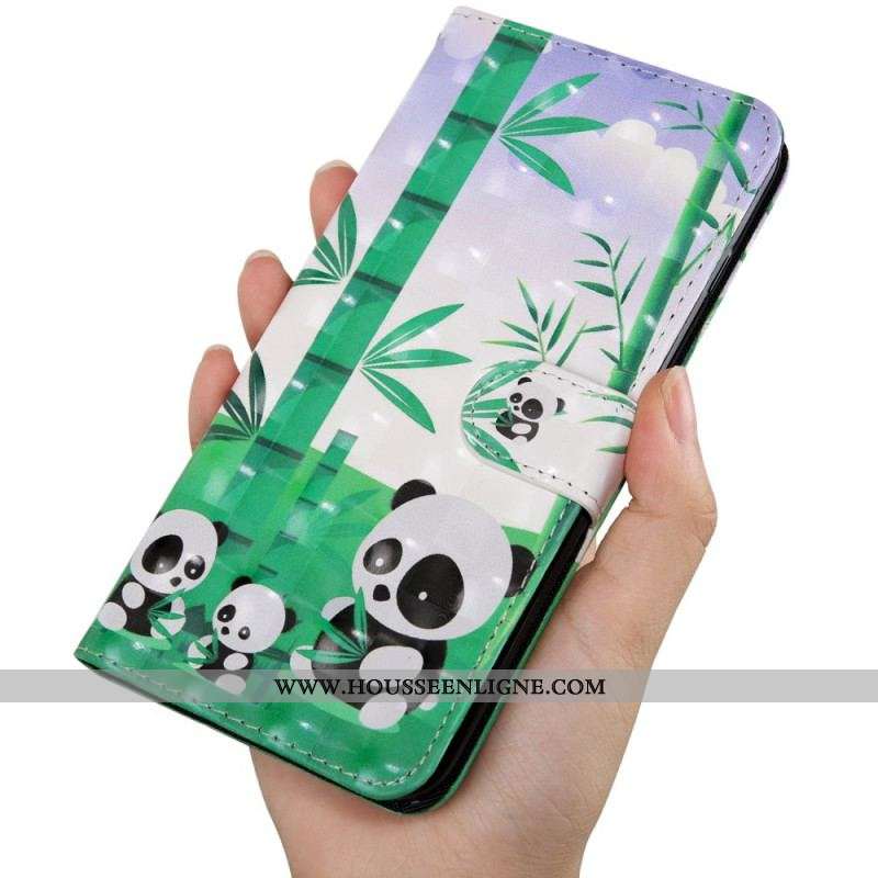 Housse Samsung Galaxy S22 5G Famille Pandas