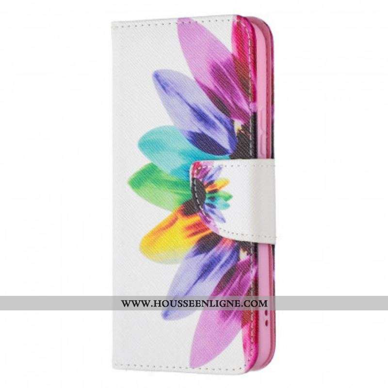 Housse Samsung Galaxy S22 5G Fleur Aquarelle