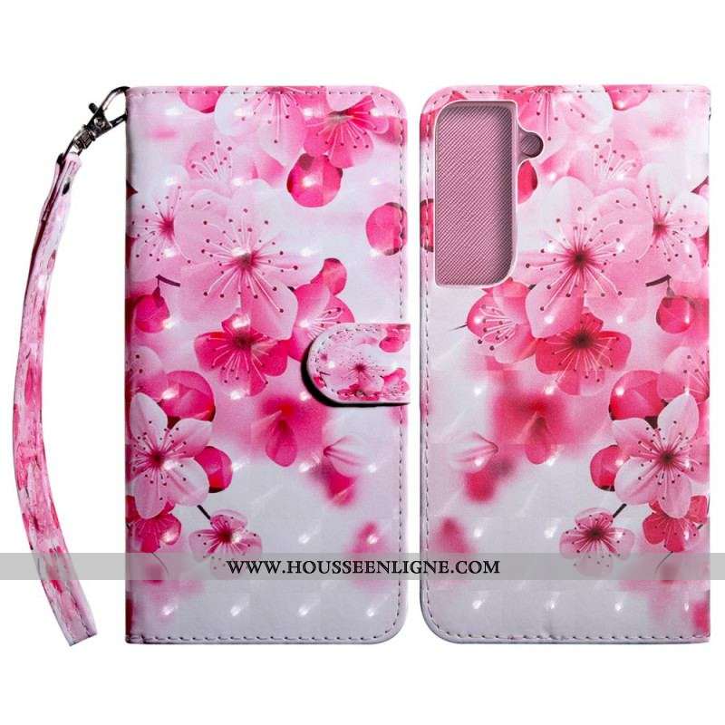 Housse Samsung Galaxy S22 5G Fleurs Roses