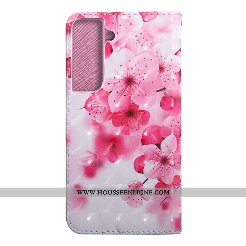 Housse Samsung Galaxy S22 5G Fleurs Roses