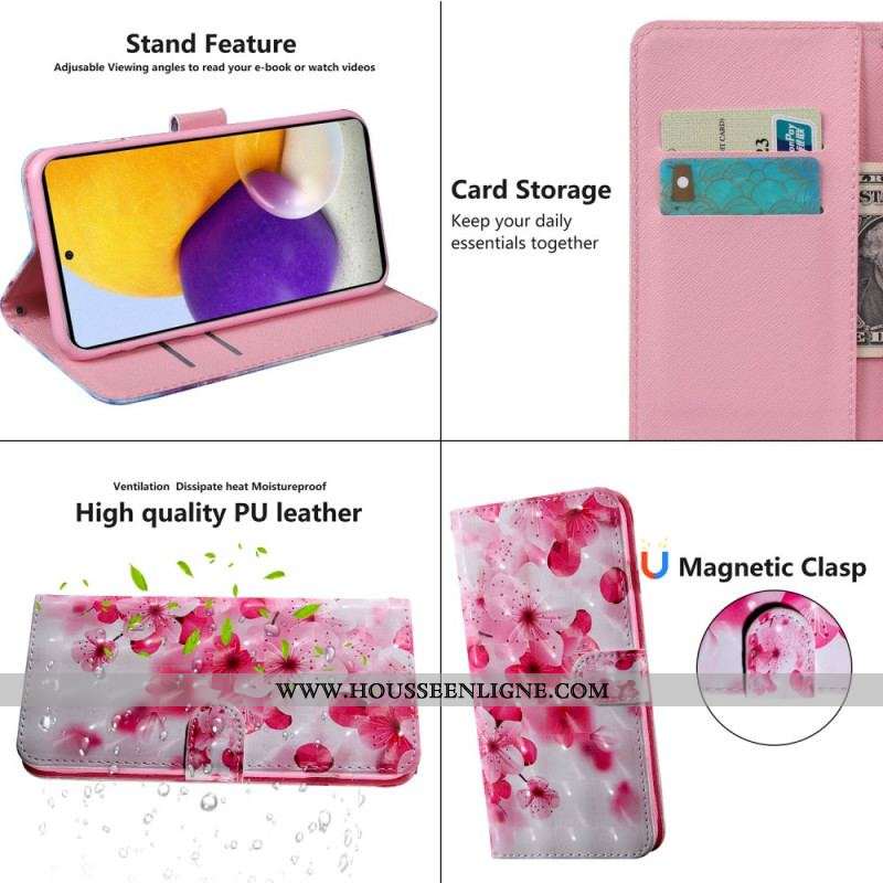 Housse Samsung Galaxy S22 5G Fleurs Roses