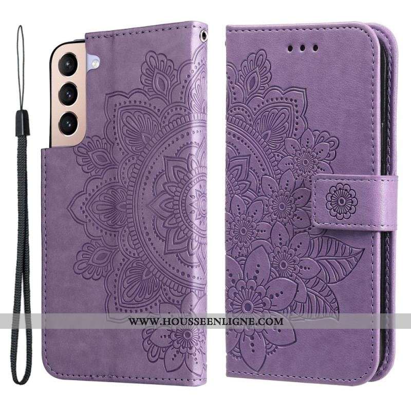 Housse Samsung Galaxy S22 5G Mandala de Fleurs