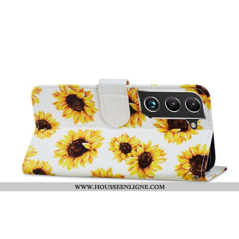 Housse Samsung Galaxy S22 5G Tournesols