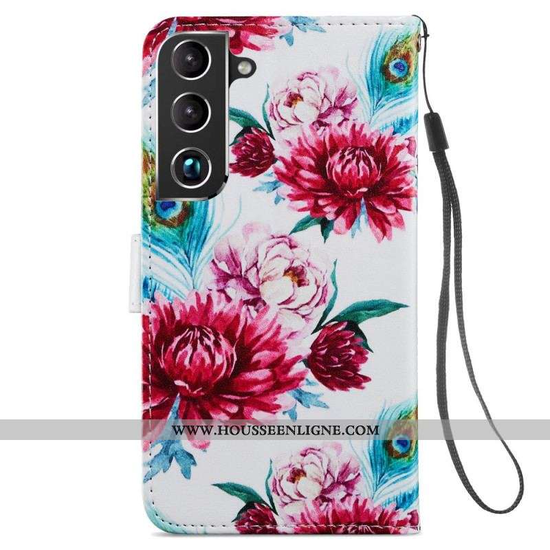 Housse Samsung Galaxy S22 Plus 5G Fleurs Intenses