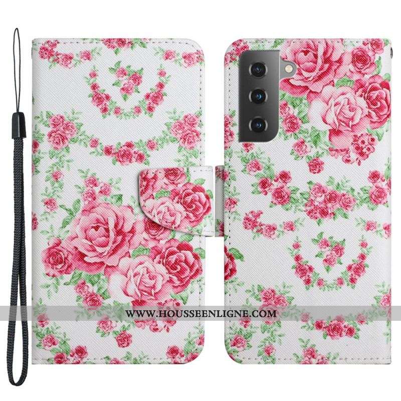 Housse Samsung Galaxy S22 Plus 5G Fleurs Liberty Royal