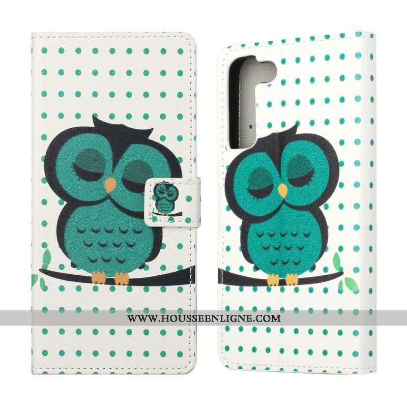 Housse Samsung Galaxy S22 Plus 5G Hibou Endormi