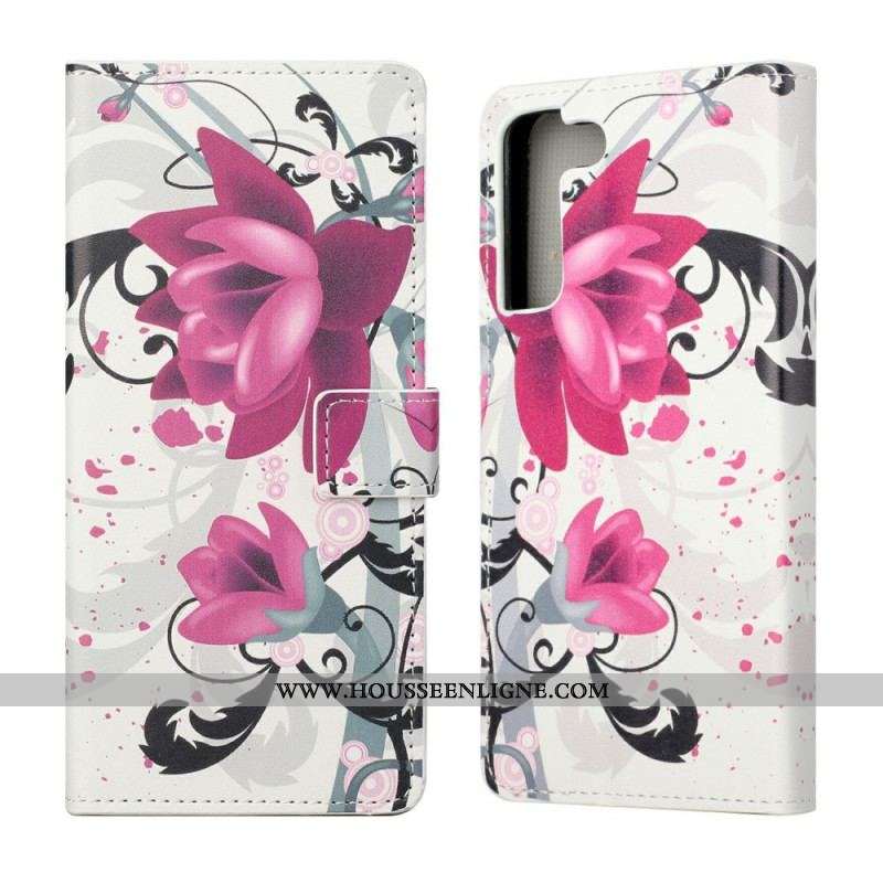 Housse Samsung Galaxy S22 Plus 5G Tropical Flowers