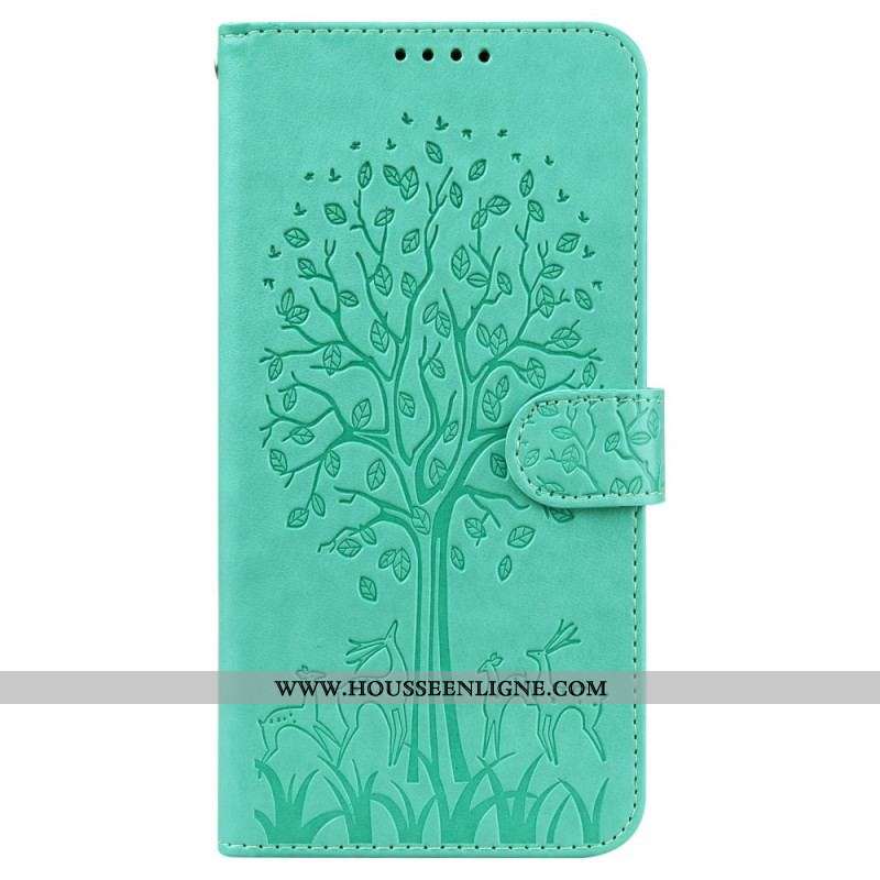 Housse Samsung Galaxy S22 Ultra 5G Arbre et Cerfs