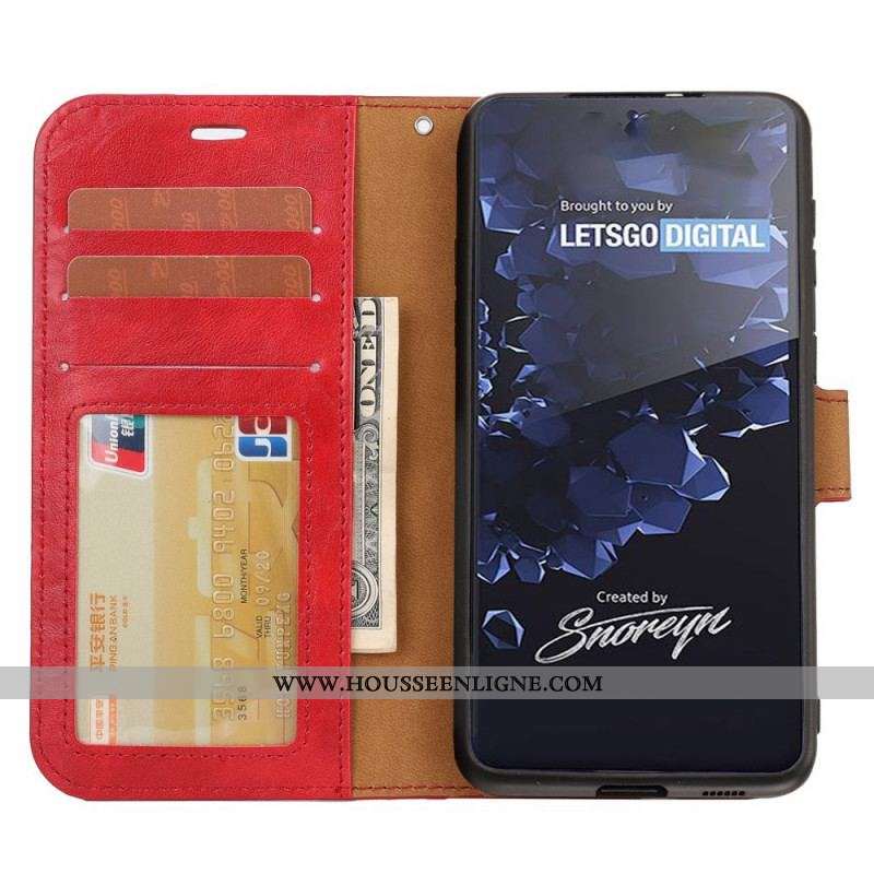 Housse Samsung Galaxy S22 Ultra 5G Coque Détachable Style Vintage