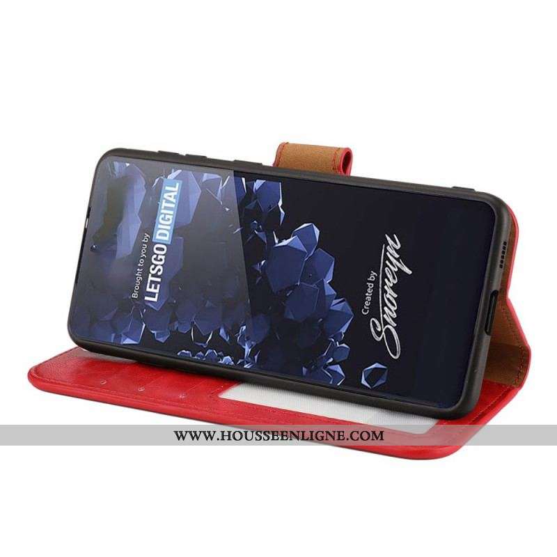 Housse Samsung Galaxy S22 Ultra 5G Coque Détachable Style Vintage