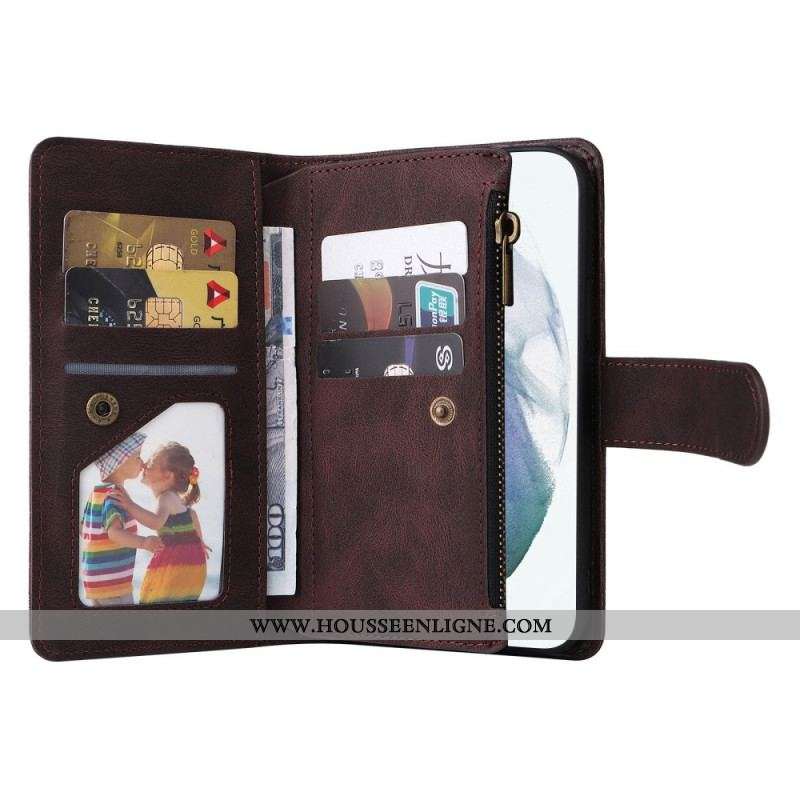 Housse Samsung Galaxy S22 Ultra 5G Multi-Fonctionnelle avec Pochette