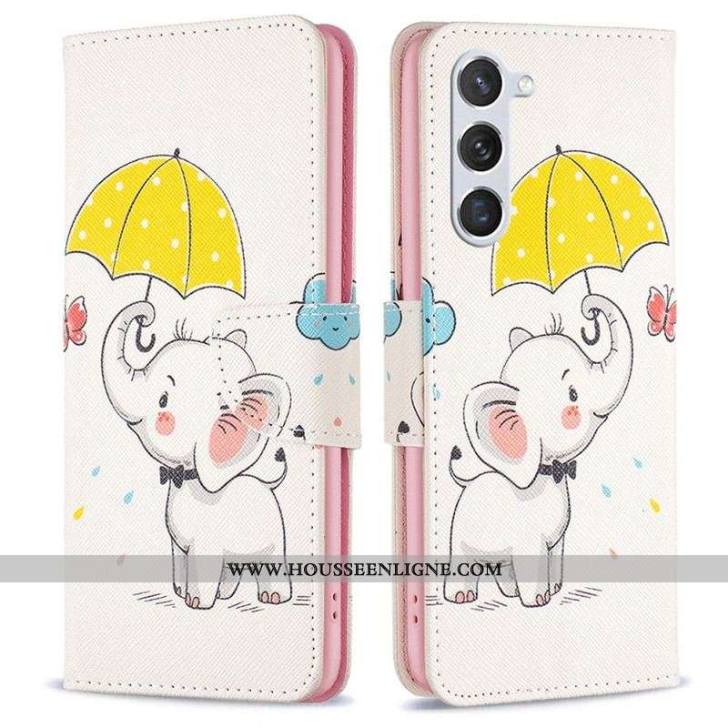 Housse Samsung Galaxy S23 5G Bébé Éléphant