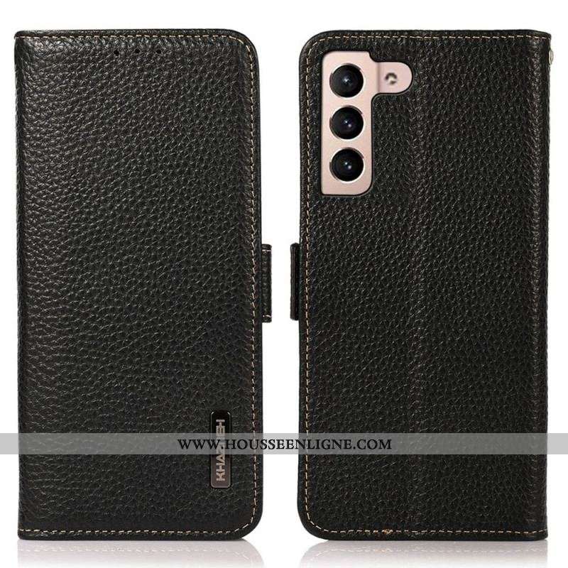 Housse Samsung Galaxy S23 5G Cuir Litchi KHAZNEH RFID