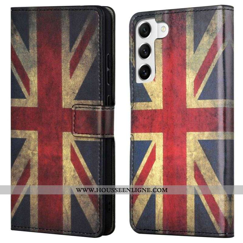 Housse Samsung Galaxy S23 5G Drapeau Anglais Vintage